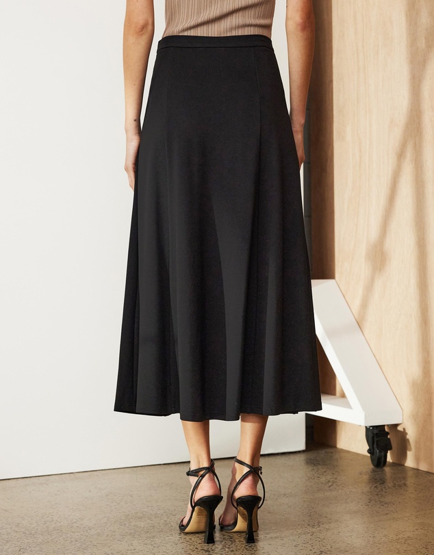 Atmos&Here - Lilee Ponte Flare Midi Skirt