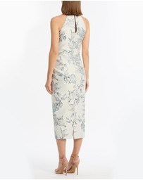Carla Zampatti - Murano Brocade Halter Neck Midi Dress