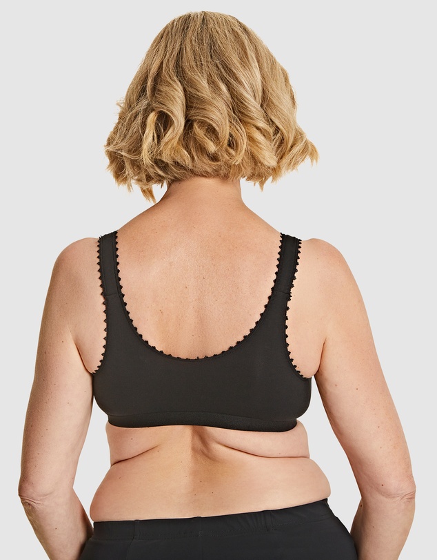 Royce Lingerie - Comfi Cotton Wirefree Press Stud Front Open Bra