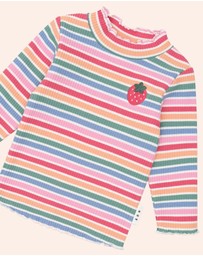Huxbaby - Tutti Frutti Stripe Rib Skivvy - Babies-Kids