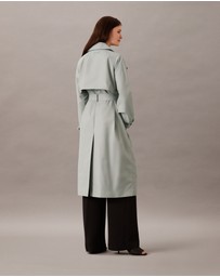 Calvin Klein - Cotton Blend Trench Coat