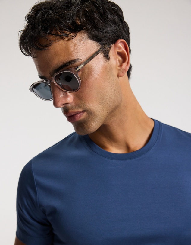 Calibre - Mercerised Crew T-shirt Marine