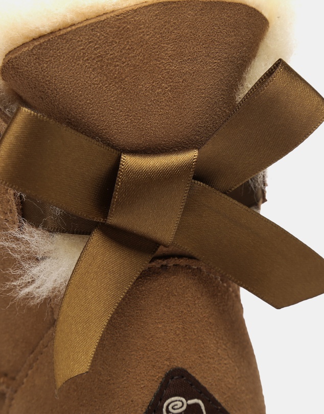 EVERAU - EverAU Ugg Mini Back Bow Sheepskin Upper UGG Boots