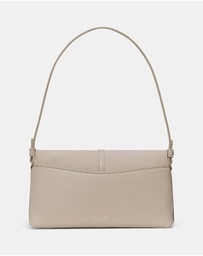 Kate Spade - Loop Fine Grain Leather and Suede Small Flap Shoulder Bag