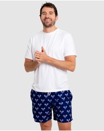Sant And Abel - Men's Tennis Navy Swim Shorts