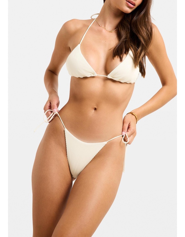 Subtitled - Rib Skinny Strap Tie Side Bottom