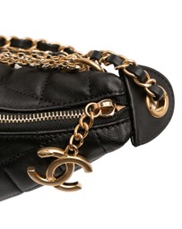 Pre-Loved by Azura Reborn - Pre-Loved Quilted Lambskin All About Chains Hobo