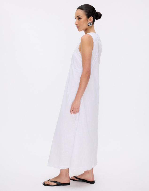 Minima Esenciales - Orsa Cotton Lace Midi Dress