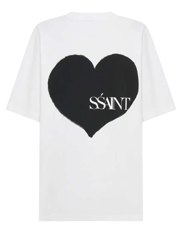 SSAINT - Heart Tee Black & White