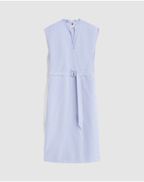 Tommy Hilfiger - Poplin Midi Belted Dress