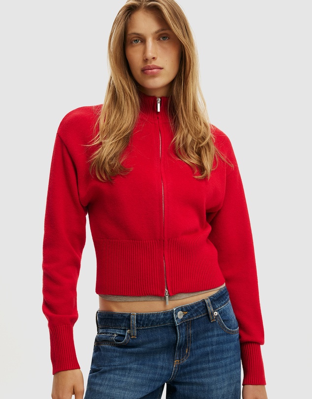 Cotton On - Lotus Cinched Zip Knit