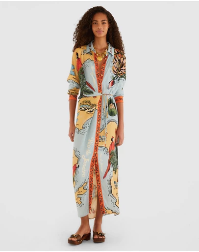 Farm Rio - Beaches Path Maxi Dress