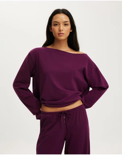 Cotton On Body - Dreamy Soft Boat Neck Long Sleeve