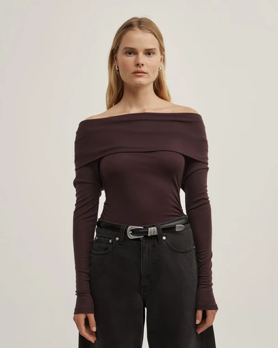 Witchery - Off Shoulder Long-sleeve Top