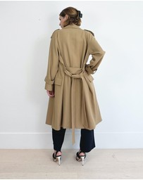 Cirkular - Pre-Loved - Oroton Gaberdine Twill Weave Trench