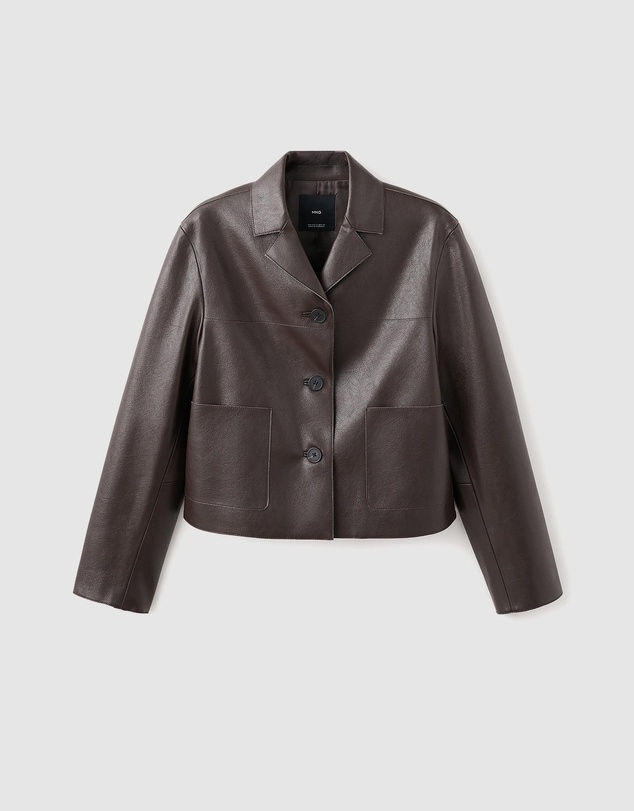 M.N.G - Faux-Leather Jacket With Pockets