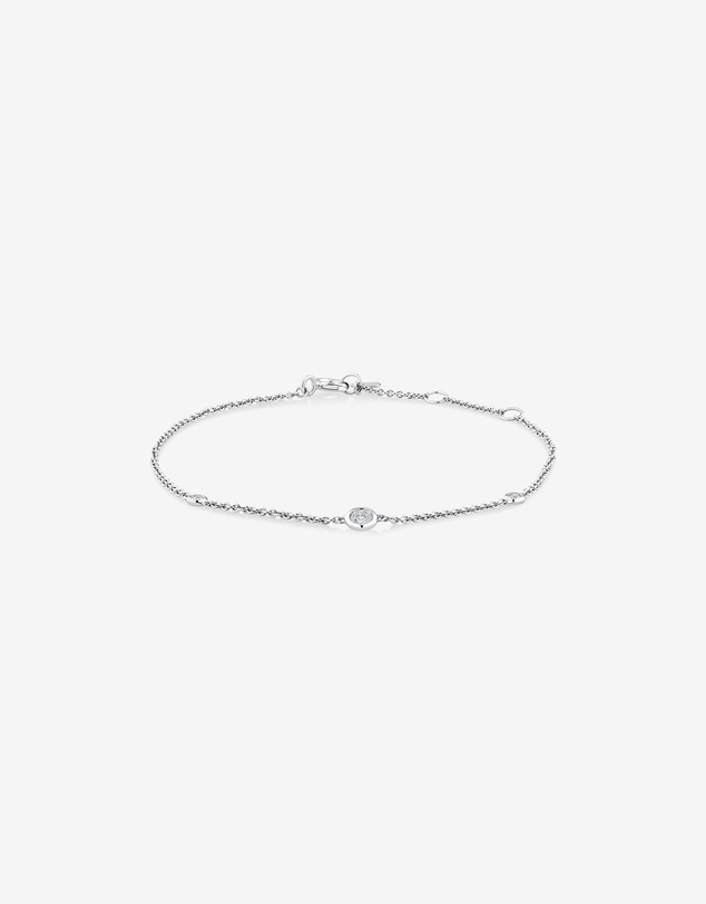 Michael Hill - Station Bracelet with 0.10 Carat TW of Diamonds in Sterling Silver