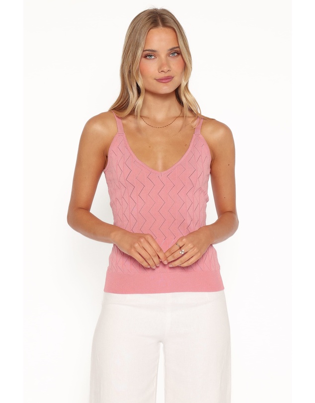 Petal & Pup - Vesta Pointelle Knit Tank - Pink