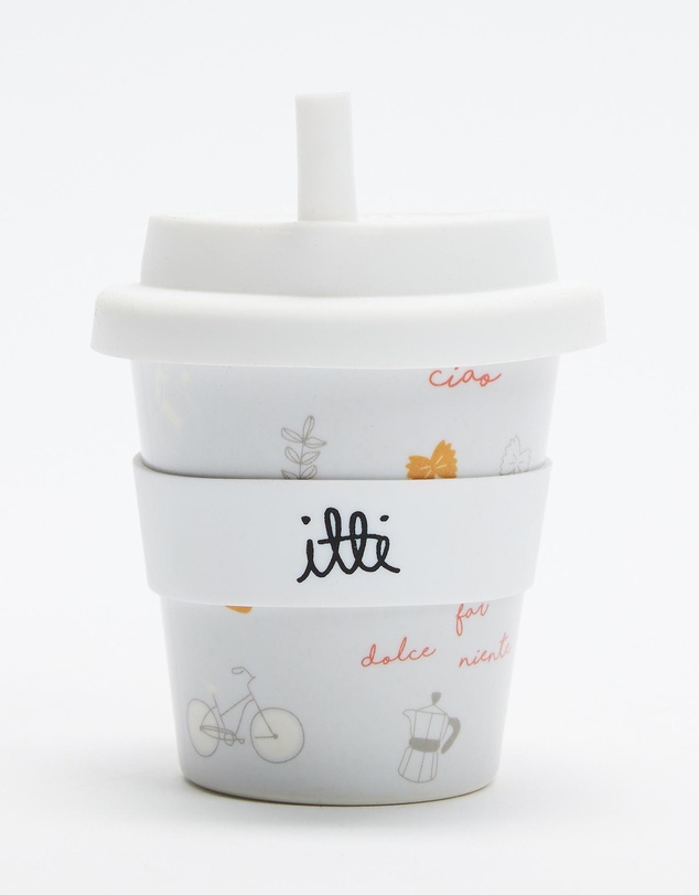 itti bitti - Bamboo Reusable Baby Cino Cup With 2 Straws - Babies-Kids
