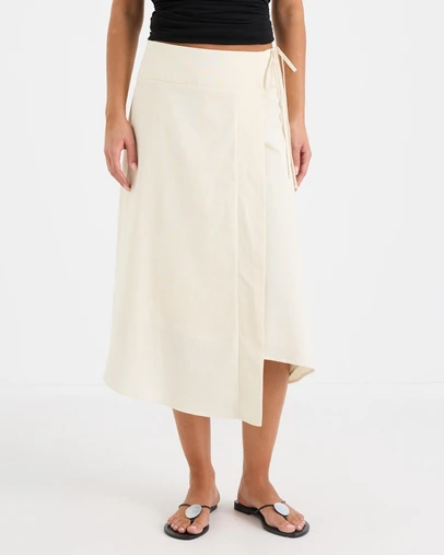 Calli - Emaline Wrap Midi Skirt