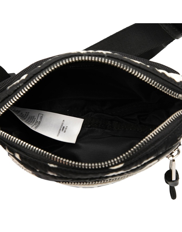Pre-Loved by Azura Reborn - Pre-Loved Zebra Print Nylon Logo Cannon Belt Bag