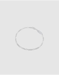 Kuzzoi - ICONIC EXCLUSIVE - Bracelet Figaro Chain Massive Basic Trend in 925 Sterling Silver