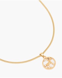 Lovisa - Waterproof Gold Plated Stainless Steel Aries Circle Zodiac Sign Necklace