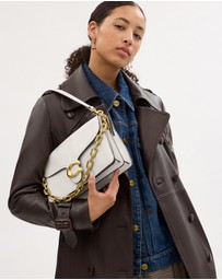 Coach - Smooth Leather Chain Tabby Shoulder Bag With Chain