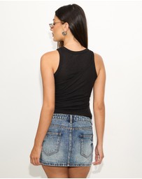 Dazie - Sage Double Layer Top