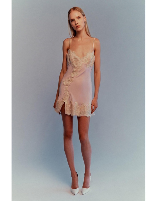 Bardot - Alerie Lace Satin Mini Dress