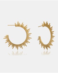 Rachel Jackson - Electric Goddess Statement Gold Hoop Earrings