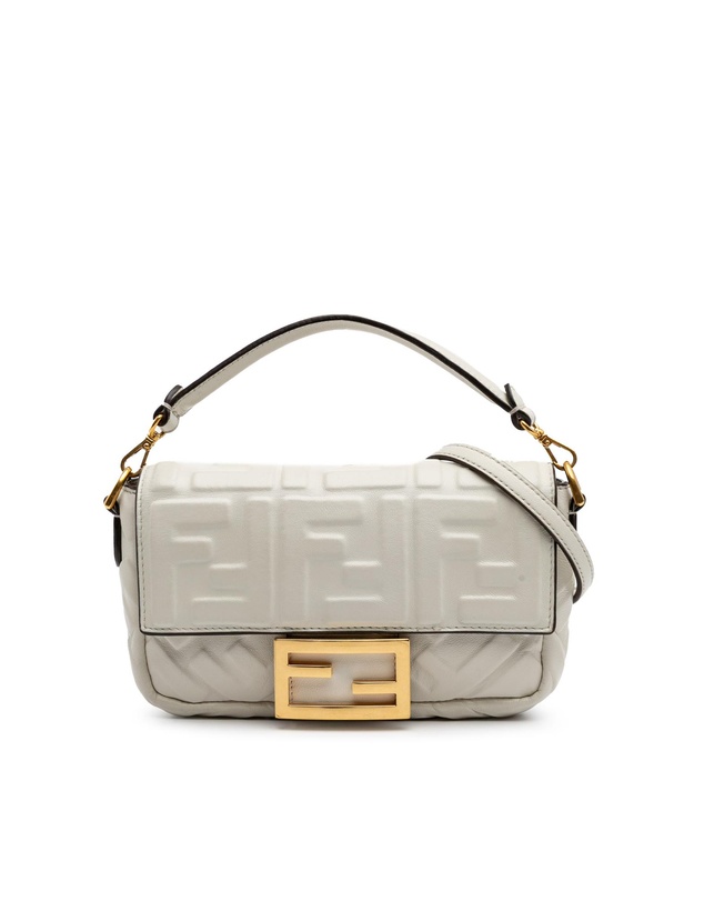 Pre-Loved by Azura Reborn - Pre-Loved Mini Zucca Embossed Leather Baguette Satchel