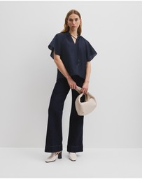 Country Road - Flutter Sleeve Blouse