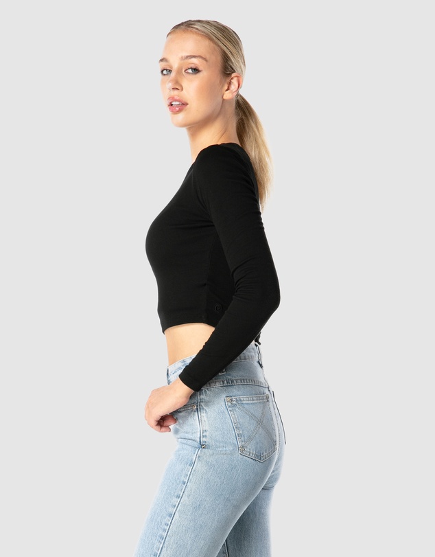 ONEBYONE - Classic Longsleeve Crop Tee