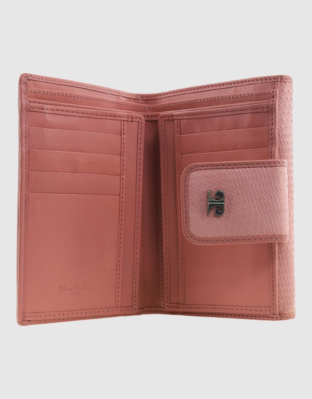 Pierre Cardin - Woven Leather Long Wallet with RFID