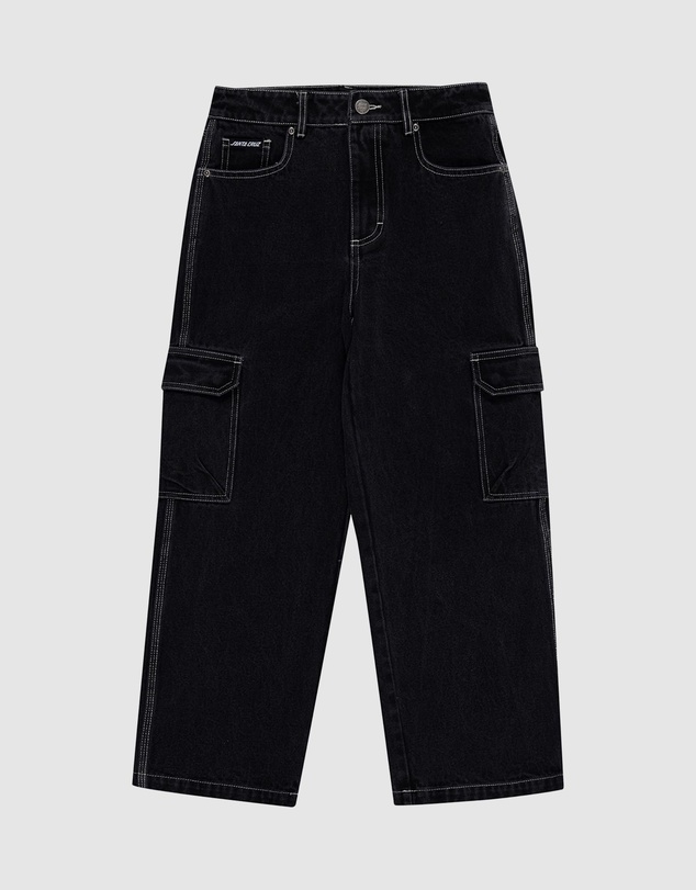 Santa Cruz - Reverse Dot Patch Jeans - Teens