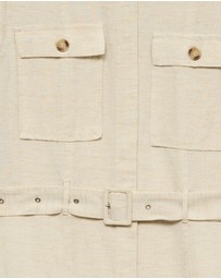 Vero Moda - Josephine Linen Blend Mini Dress