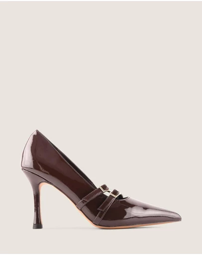 Shelly Shen - Jagger High Heel Pumps Brown Patent