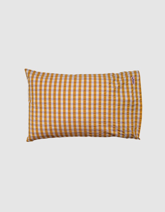 Mosey Me - Mango Seersucker Standard Pillowcase Set