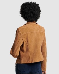 Superdry - Suede Biker Jacket