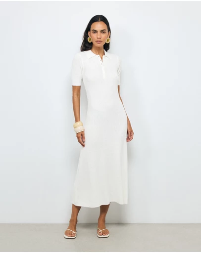 AERE - Asha Textured Knit Dress