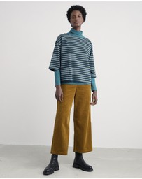 Seasalt - Seasalt Cornwall Navy Buryan Boat Neck Top