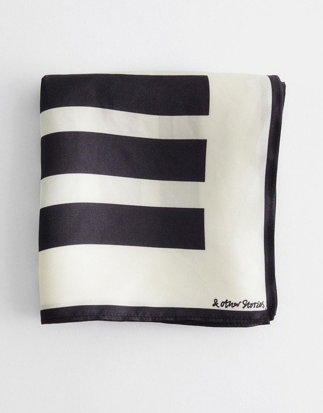 & Other Stories - Graphic-Print Square Silk Scarf