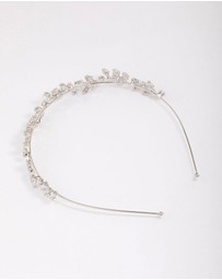 Lovisa - Silver Marquise Round Leaf Headband