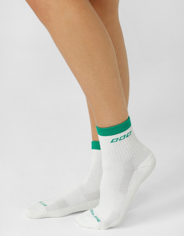 Lorna Jane - Summer Stripe Quarter Crew Socks