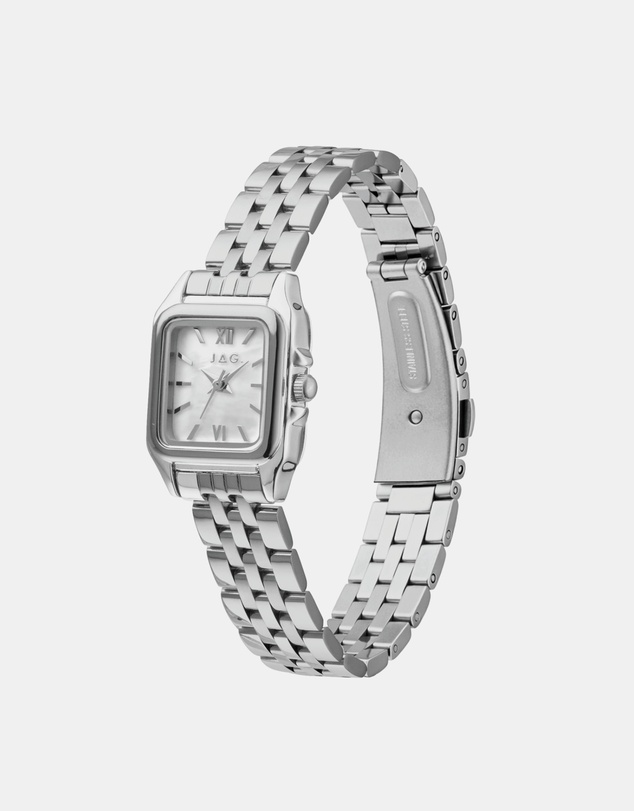Jag - Berrima Womens White MOP Dial 20.3mm Silver Watch