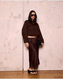 Style Addict - Valerie Satin Lace Skirt