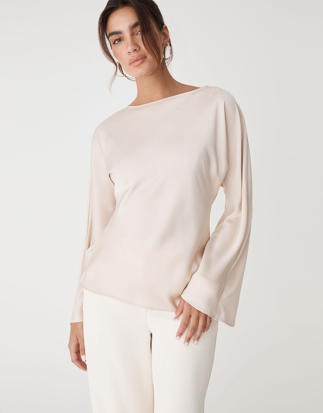 Forcast - Asma Satin Bias Cut Top
