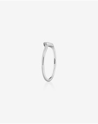 Michael Hill - Arrow Ring with Diamonds in Sterling Silver