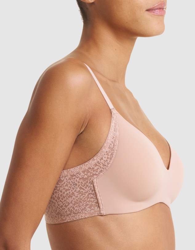 Natori - Pretty Smooth Padded Wirefree T-Shirt Bra With Lace